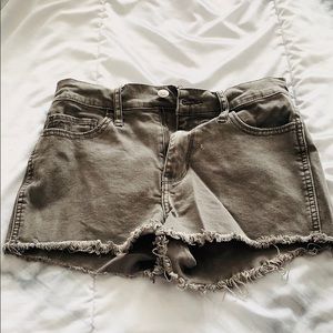Hollister High Waist Gray Jean Shorts